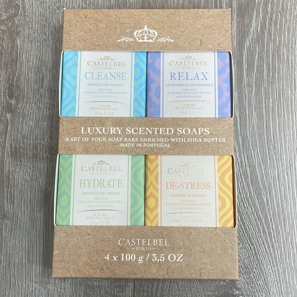 Set of 4 Castelbel Porto Luxury Scented Soaps Gift Set - Picture 1 of 13